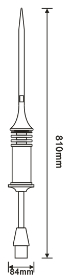 雷科星提前放电避雷针产品尺寸图
