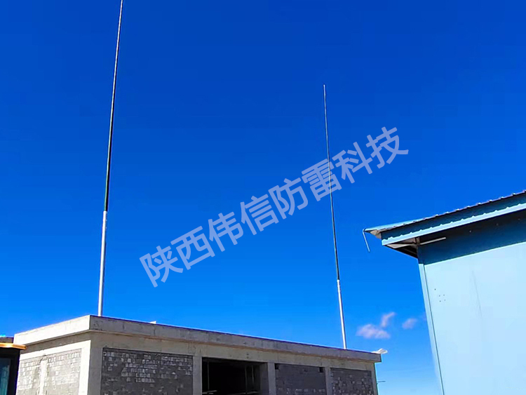 24米独立雷达站玻璃钢避雷针，抗干扰防侧闪绝缘玻璃钢避雷针产品展示三